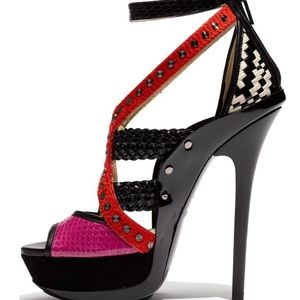 Jimmy Choo Vivienne Mixed Media Sandals